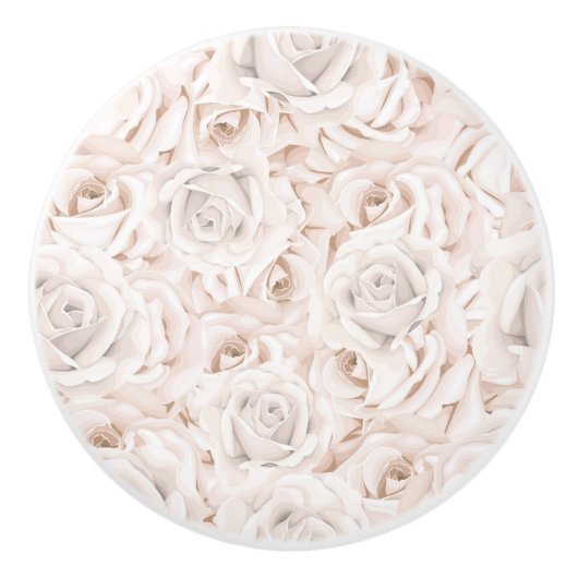 花柄 セラミックノブ (正面)