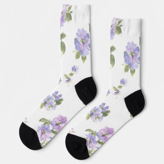 花柄 ソックス (左)