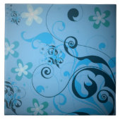 花柄 タイル (正面)