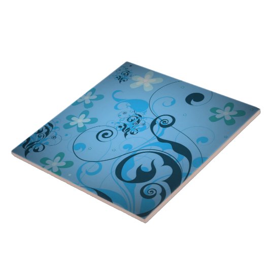 花柄 タイル (側面)