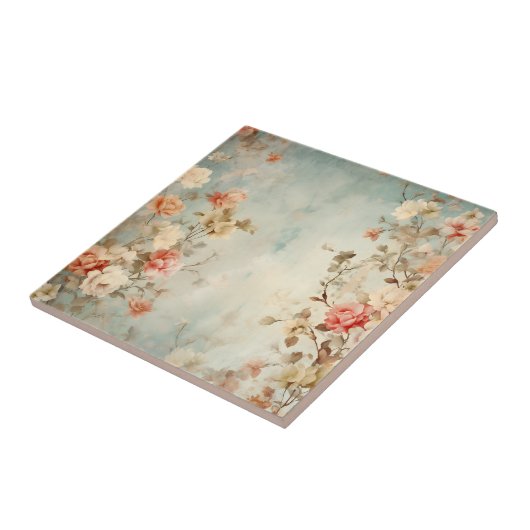 花柄 タイル (側面)