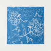 花柄 タペストリー (正面(横))