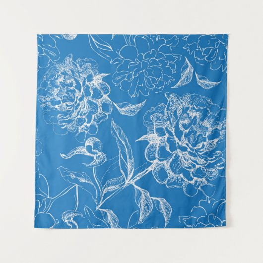 花柄 タペストリー (正面(横))