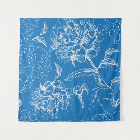 花柄 タペストリー (正面)