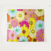 花柄 タペストリー (正面(横))