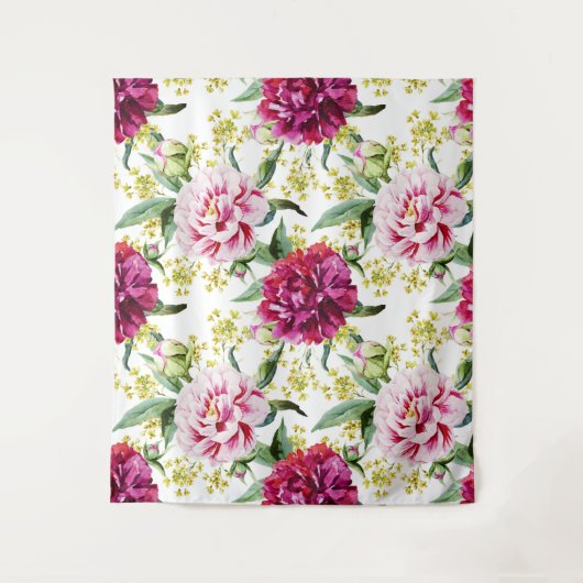 花柄 タペストリー (正面)