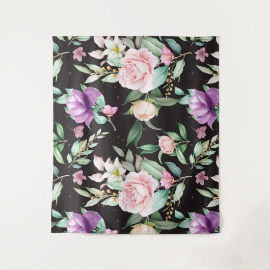 花柄 タペストリー (正面)