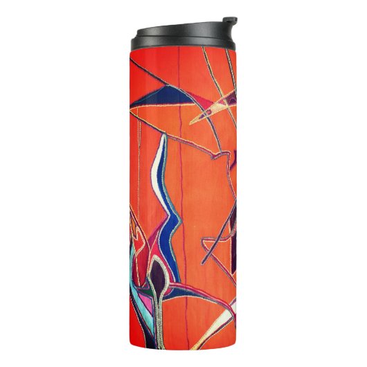 花柄 タンブラー (回転左)