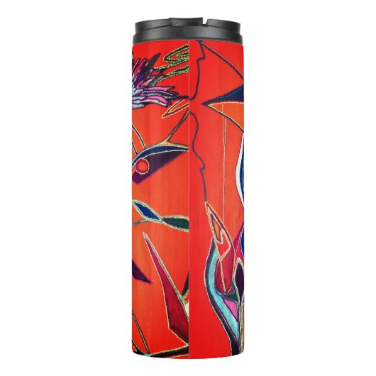 花柄 タンブラー (裏面)