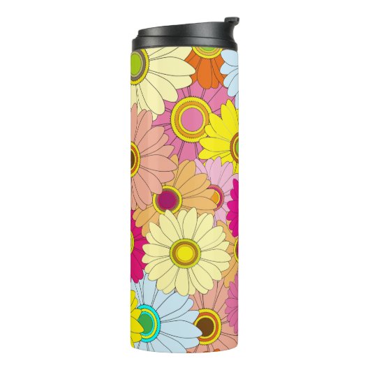 花柄 タンブラー (回転左)