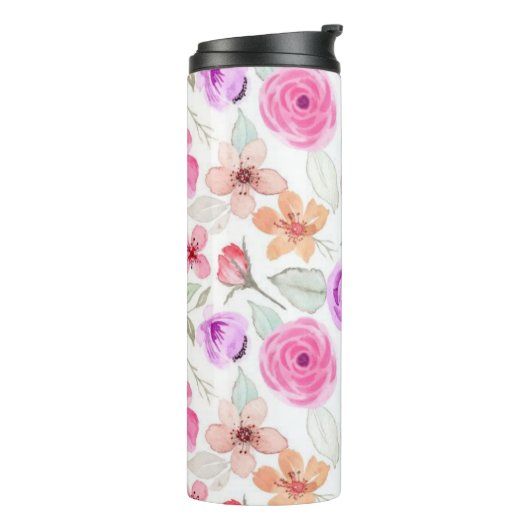 花柄 タンブラー (回転左)