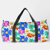 花柄 ダッフルバッグ (裏面)