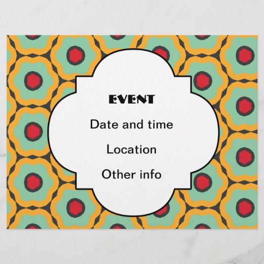 花柄 チラシ (正面)