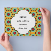 花柄 チラシ (手)