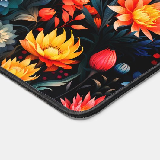 花柄 デスクマット (コーナー)