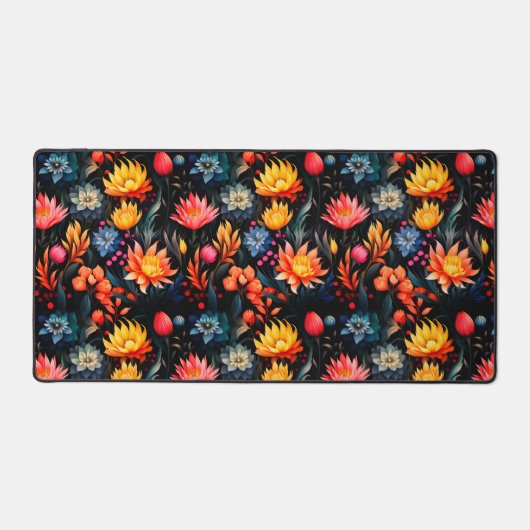 花柄 デスクマット (正面)