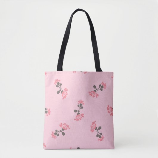 花柄 トートバッグ (正面)