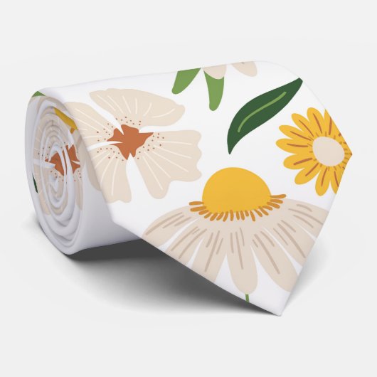 花柄 ネクタイ (ロール)