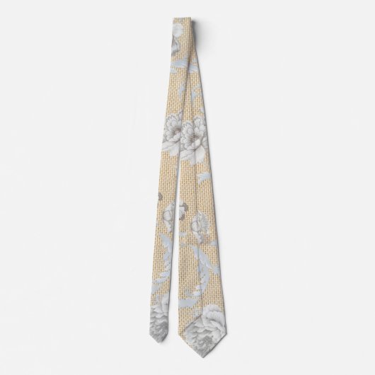 花柄 ネクタイ (裏面)