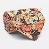 花柄 ネクタイ (ロール)