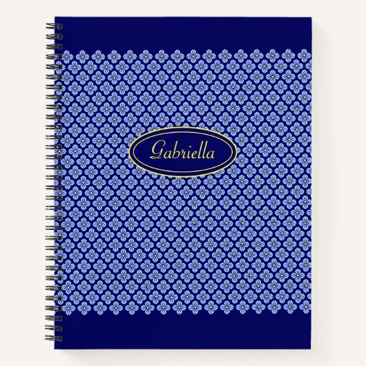 花柄 ノートブック (正面)