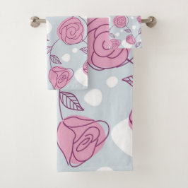 花柄 バスタオルセット