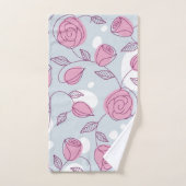 花柄 バスタオルセット (ハンドタオル)