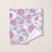 花柄 バスタオルセット (ウォッシュタオル)