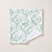 花柄 バスタオルセット (ウォッシュタオル)