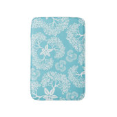 花柄 バスマット (正面縦)