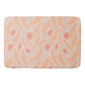 花柄 バスマット (正面)