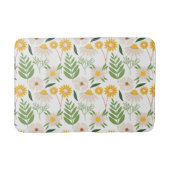 花柄 バスマット (正面)