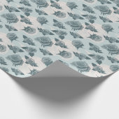 花柄(バラ) ラッピングペーパー (角)