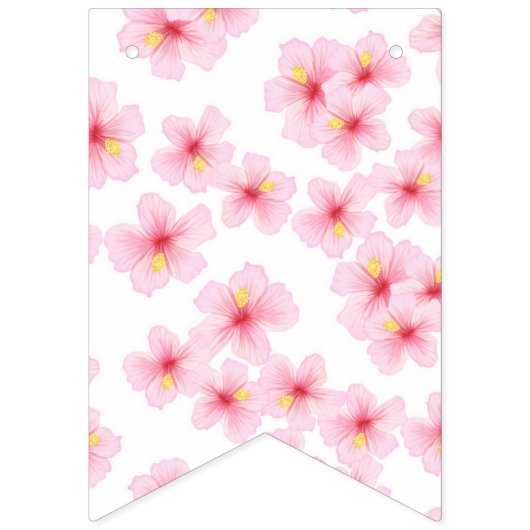 花柄 バンティングフラッグ (第3の旗)