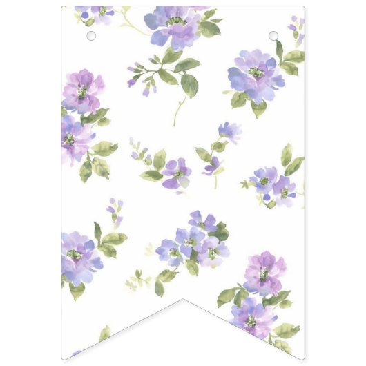 花柄 バンティングフラッグ (第2の旗)