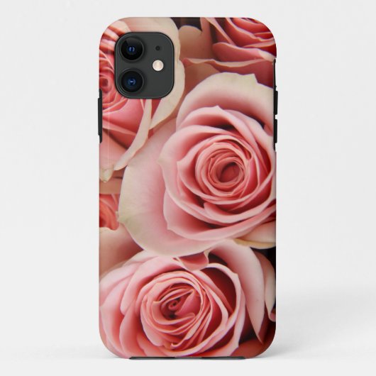 花柄、ピンクのバラ、花びらは絹、iPhone5として滑らかになります Case-Mate iPhoneケース (裏面)