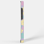 花柄 – ピンク、黄、紫、緑 SAMSUNG GALAXYケース (右側面)