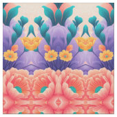 花柄 ファブリック (クローズアップ)