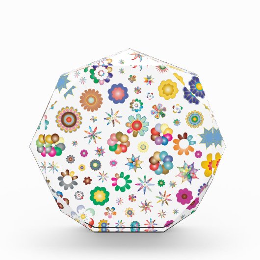 花柄 フォトブロック (正面)