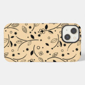 花柄 フラワー 花 iPhoneケース (裏面横)