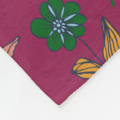 花柄 フリースブランケット (角)