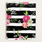 花柄 プランナー手帳 (正面)