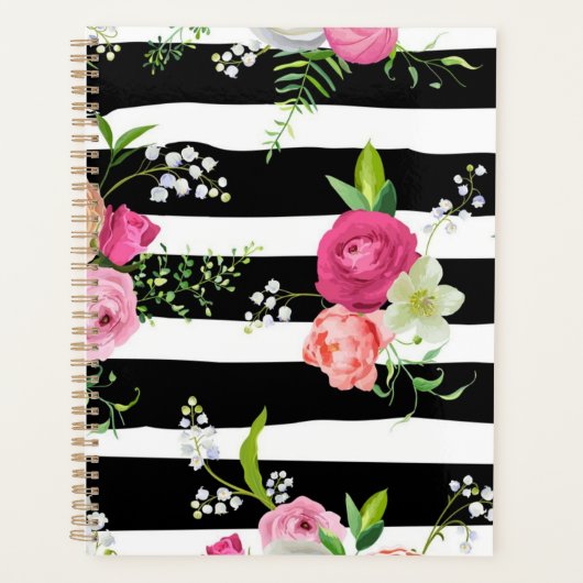 花柄 プランナー手帳 (正面)