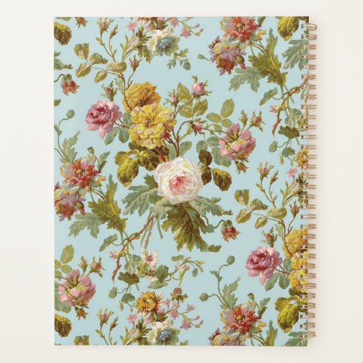 花柄 プランナー手帳 (裏面)