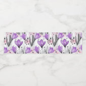 花柄 ペットボトルラベル (シングルラベル)