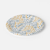 花柄 ペーパープレート (アングル)