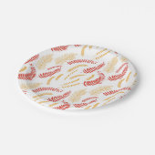 花柄 ペーパープレート (アングル)