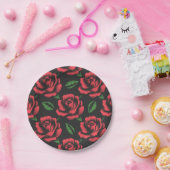 花柄 ペーパープレート (パーティー)