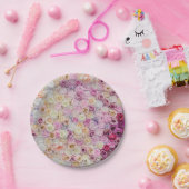 花柄 ペーパープレート (パーティー)