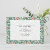 花柄 ボタニカル オールマイティ パーティー 招待状 (スタンド正面)